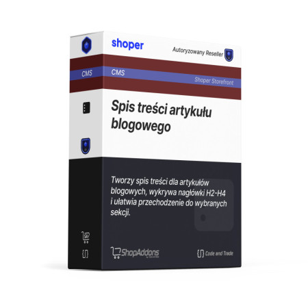 Spis treści artykułu blogowego