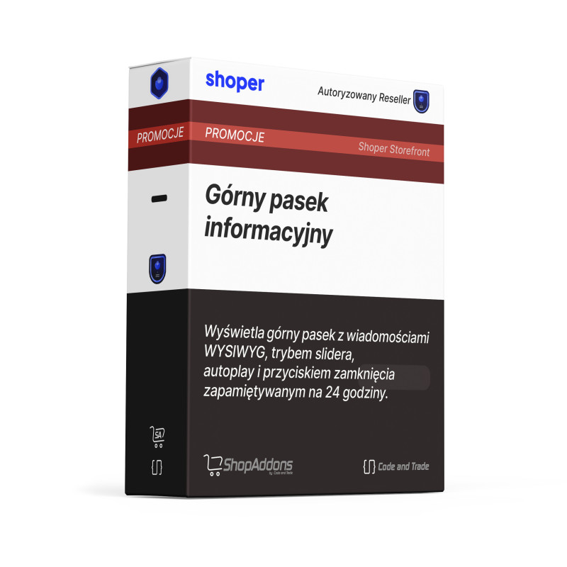 Górny pasek informacyjny