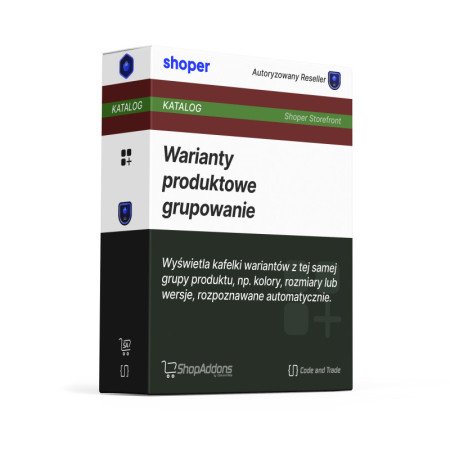Warianty produktowe - grupowanie produktów
