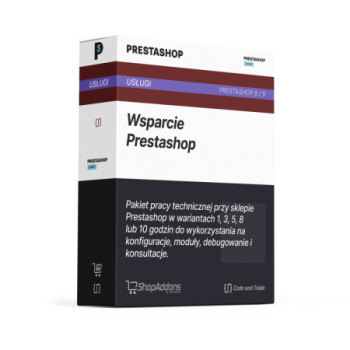 Pakiet wsparcia technicznego PrestaShop