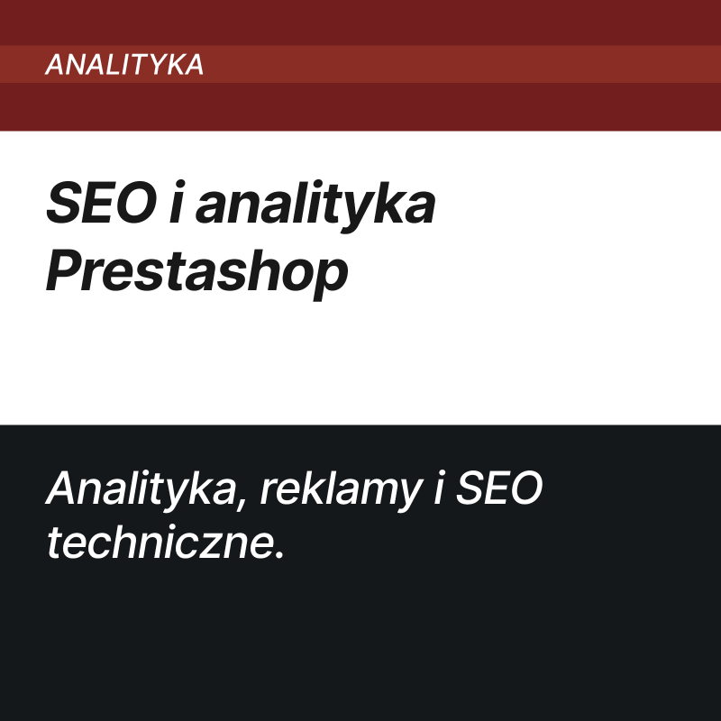 SEO i analityka PrestaShop