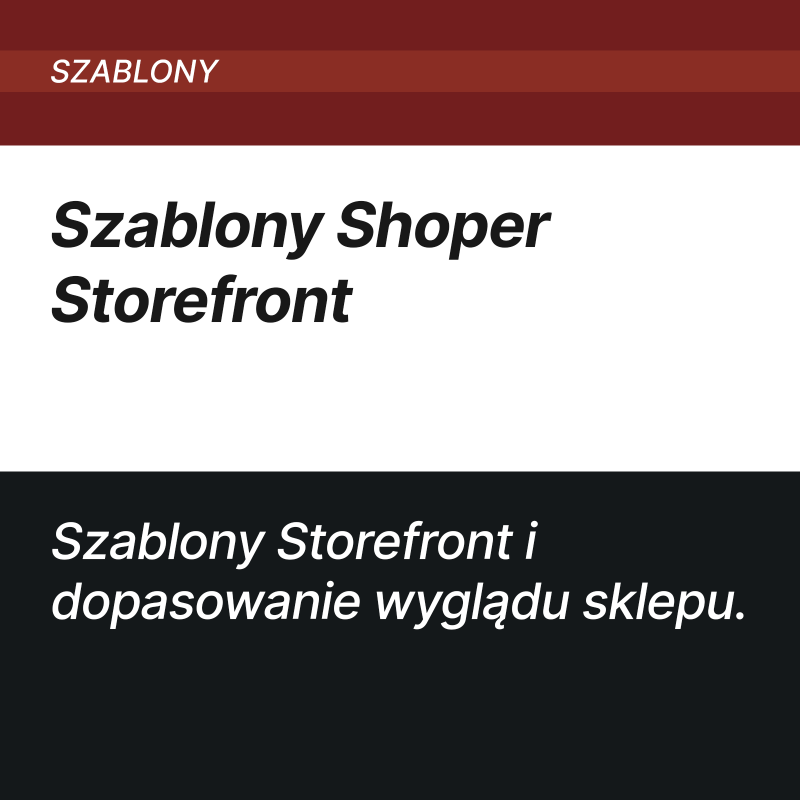 Shoper Storefront Themes